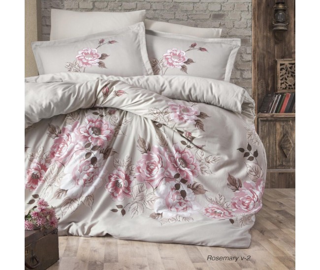 Lenjerie de pat satin clasy king size (rosemary v2)